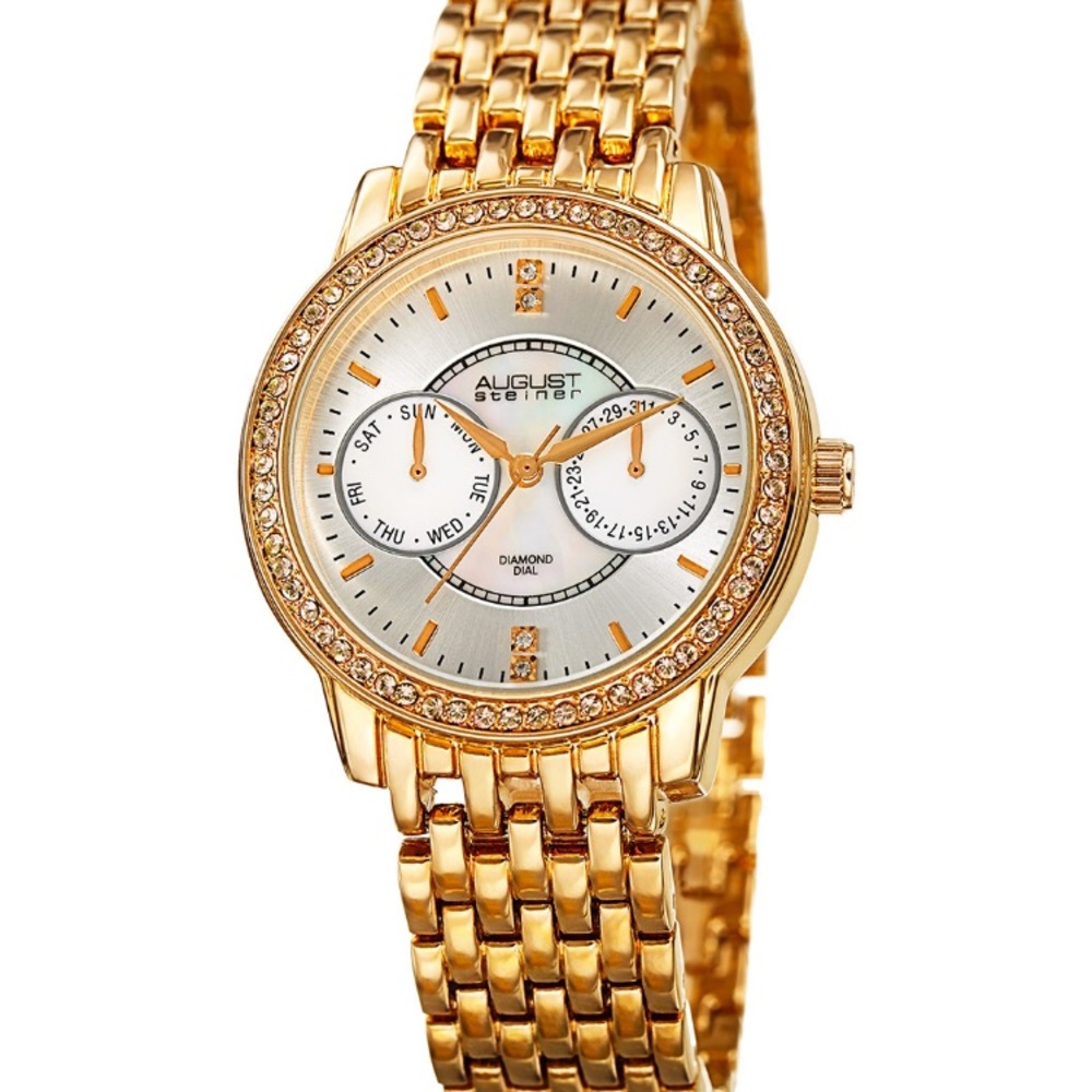 Like New - August Steiner diamond accented watch
